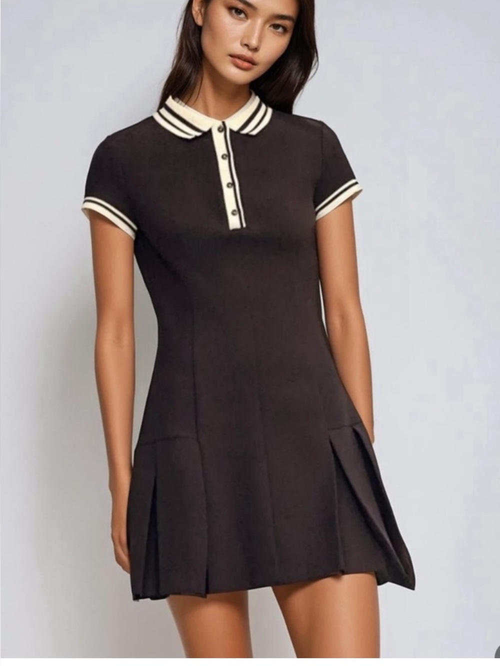 Zara size M pleated Collar dress